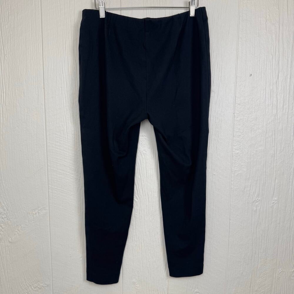 J. Jill Ponte Leggings Black Size Large Viscose Blend Neutral High-Rise Pull On - Picture 5 of 7